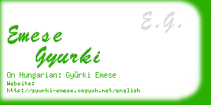 emese gyurki business card